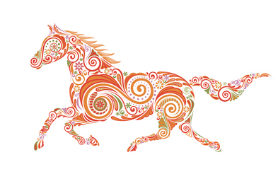 Chinese sterrenbeeld paard