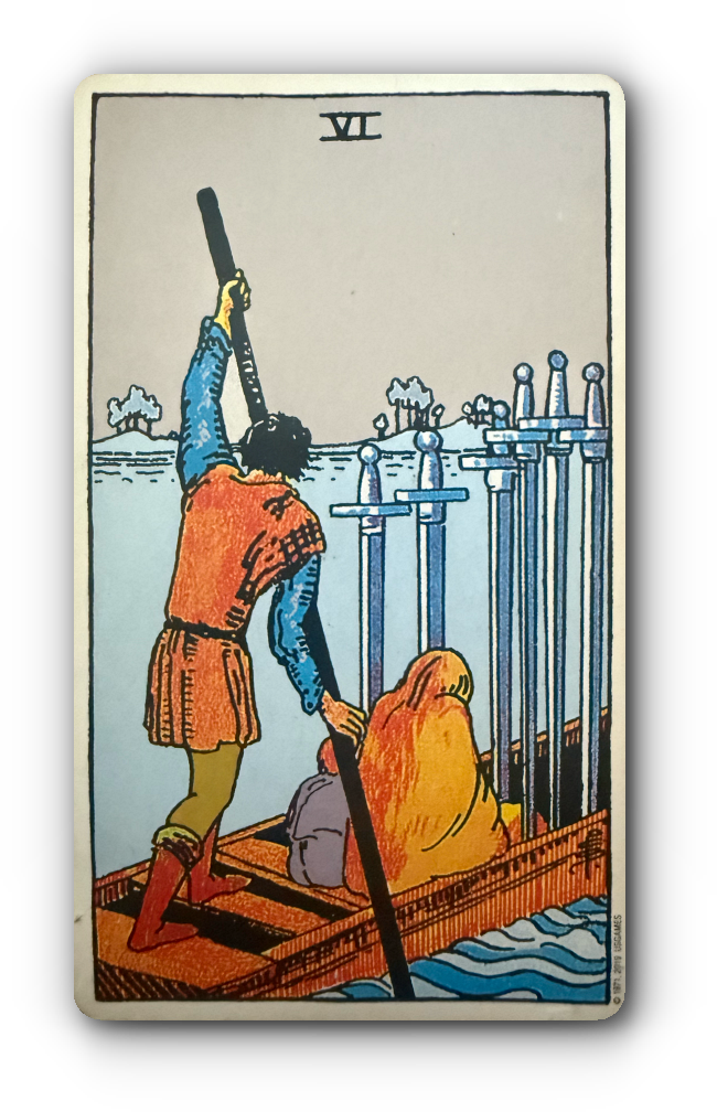 tarot kaart zwaarden zes betekenis kaart twee